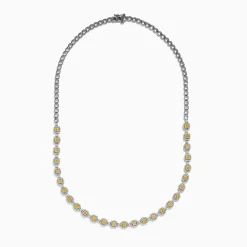Effy Jewelry Canare 18K Two Tone Gold White and Yellow Diamond Necklace | Necklaces & Pendants
