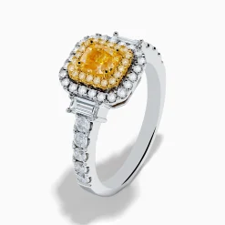 Effy Jewelry Canare 18K Two Tone Gold White u0026 Yellow Diamond Ring | Rings
