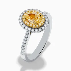 Effy Jewelry Canare 18K Two Tone Gold White u0026 Yellow Diamond Ring | Rings