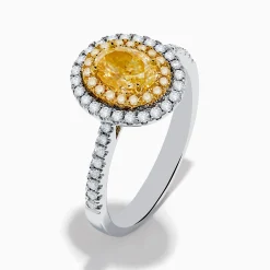 Effy Jewelry Canare 18K Two Tone Gold White u0026 Yellow Diamond Ring | Rings