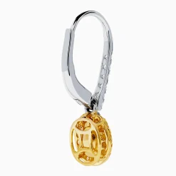 Effy Jewelry Canare 18K Two Tone Gold White and Yellow Diamond Drop Earrings | Earrings