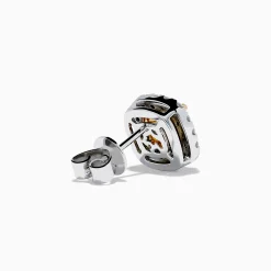 Effy Jewelry Canare 18K Two Tone Gold White and Yellow Diamond Earrings | Earrings