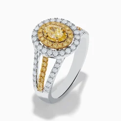 Effy Jewelry Canare 18K Two Tone Gold White and Yellow Diamond Ring | Rings