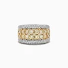 BH Multi Canare 14K Two Tone Gold Yellow Diamond Statement Ring 3.68 TCW | Rings