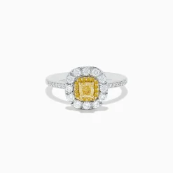 BH Multi Canare 14K Two Tone Gold Yellow and White Diamond Ring | Rings