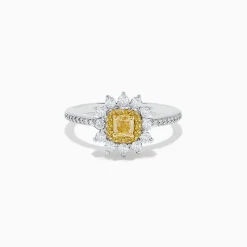 BH Multi Canare 14K Two Tone Gold Yellow and White Diamond Ring | Rings