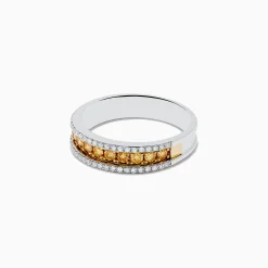 Effy Jewelry Canare 14K Two Tone Gold Yellow and White Diamond Ring, 0.58 TCW | Rings