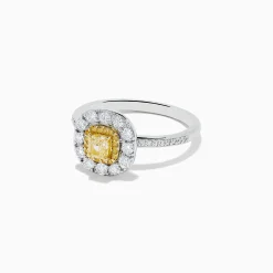 BH Multi Canare 14K Two Tone Gold Yellow and White Diamond Ring | Rings