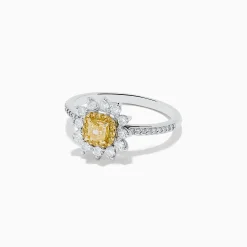 BH Multi Canare 14K Two Tone Gold Yellow and White Diamond Ring | Rings