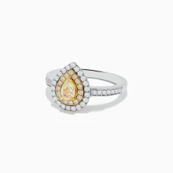 BH Multi Canare 14K Two Tone Gold Yellow and White Diamond Ring | Rings