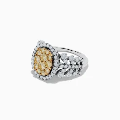 Effy Jewelry Canare' 14K Two Tone White and Yellow Diamond Ring | Rings
