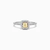 Effy Jewelry Canare 18K Two-Tone Gold Cushion Halo Yellow Diamond Ring, 0.61 TCW | Rings