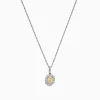 Effy Jewelry Canare 18K Two-Tone Gold Oval Yellow Diamond Pendant, 0.46 TCW | Necklaces & Pendants