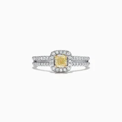 Effy Jewelry Canare 18K Two-Tone Gold Yellow and White Diamond Ring, 0.72 TCW | Rings