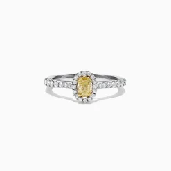 Effy Jewelry Canare 18K Two-Tone Gold Yellow and White Diamond Ring, 0.79 TCW | Rings