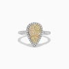 Effy Jewelry Canare 14K Two-Tone Gold Yellow and White Diamond Ring | Rings