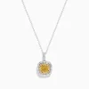 Effy Jewelry Canare 14K Two-Tone Gold Yellow and White Diamond Pendant | Necklaces & Pendants