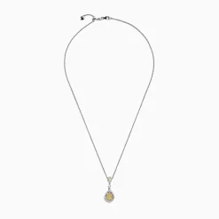 Effy Jewelry Canare 18K Two-Tone Gold Yellow and White Diamond Pendant, 0.74 TCW | Necklaces & Pendants