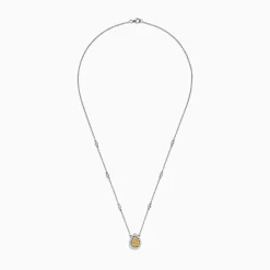 BH Multi Canare 18K Two-Tone Gold Yellow and White Diamond Necklace, 0.69 TCW | Necklaces & Pendants