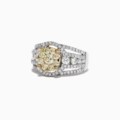 Effy Jewelry Canare 14K Two-Tone Gold Yellow and White Diamond Ring, 2.16 TCW | Rings