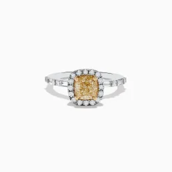 Effy Jewelry Canare 14K Two-Tone Gold Yellow Diamond Ring Set | Rings