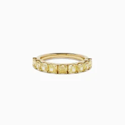 BH Multi Canare 18K Yellow Gold Cushion Cut Yellow Diamond Band 2.21 TCW | Rings
