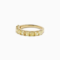 BH Multi Canare 18K Yellow Gold Cushion Cut Yellow Diamond Band 2.21 TCW | Rings