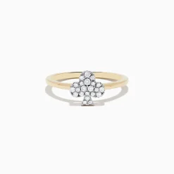 Effy Jewelry Casino 14K Yellow Gold Diamond Clubs Suit Ring | Rings