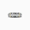 Effy Jewelry 925 Classic Silver u0026 Gold Diamond Ring, .07 TCW | Rings