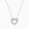 Effy Jewelry Classique 14K White Gold Diamond Heart Pendant | Necklaces & Pendants