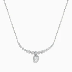 Effy Jewelry Classique 14K White Gold Diamond Pendant Necklace 0.69 TCW | Necklaces & Pendants