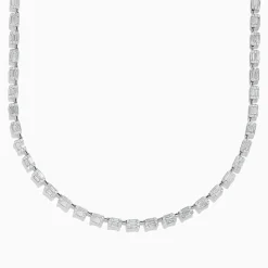 Effy Jewelry Classique 14K White Gold Diamond Tennis Necklace 7.92 TCW | Necklaces & Pendants