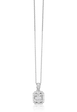 Effy Jewelry Classique 14K White Gold Diamond Pendant, 0.36 TCW | Necklaces & Pendants