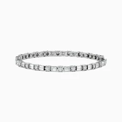 BH Multi Classique 14K White Gold Diamond Tennis Bracelet 2.08 TCW | Bracelets