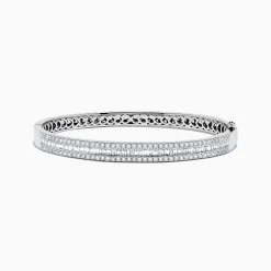 Effy Jewelry Classique 14K White Gold Diamond Bangle 2.41 TCW | Bracelets