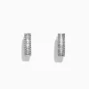 Effy Jewelry Classique 14K White Gold 1/2"Diamond Hoop Earrings 0.55 TCW | Earrings