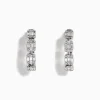 BH Multi Classique 14K White Gold Diamond Hoop Earrings, 0.77 TCW | Earrings