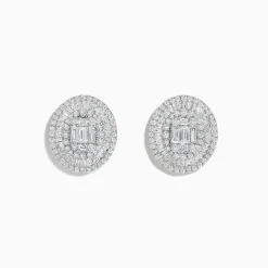 Effy Jewelry Classique 14K White Gold Diamond Stud Earrings | Earrings