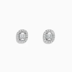 Effy Jewelry Classique 14K White Gold Diamond Stud Earrings 0.59 TCW | Earrings