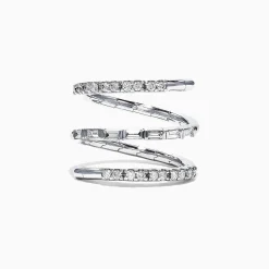 Effy Jewelry Classique 14K White Gold Diamond Wrap Ring, 0.52 TCW | Rings