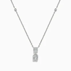 BH Multi Classique 14K White Gold Diamond Necklace, 0.66 TCW | Necklaces & Pendants