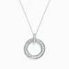 BH Multi Classique 14K White Gold Diamond Circle Pendant | Necklaces & Pendants