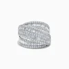 Effy Jewelry Classique 14K White Gold Diamond Crossover Ring | Rings