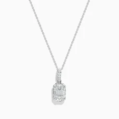 BH Multi Classique 14K White Gold Diamond Pendant | Necklaces & Pendants