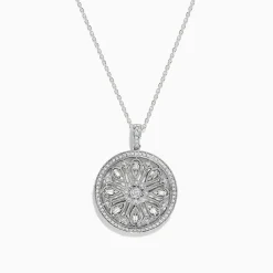 BH Multi Classique 14K White Gold Diamond Pendant | Necklaces & Pendants