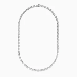 Effy Jewelry Classique 14K White Gold Diamond Tennis Necklace 7.92 TCW | Necklaces & Pendants