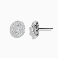 Effy Jewelry Classique 14K White Gold Diamond Stud Earrings | Earrings