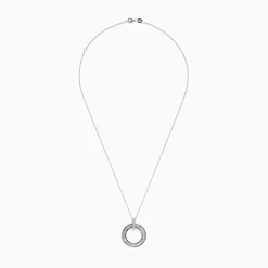 BH Multi Classique 14K White Gold Diamond Circle Pendant | Necklaces & Pendants
