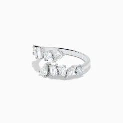 Effy Jewelry Classique 14K White Gold Diamond Bypass Ring 1.36 TCW | Rings