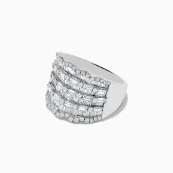 Effy Jewelry Classique 14k White Gold Diamond Statement Ring 1.82 TCW | Rings